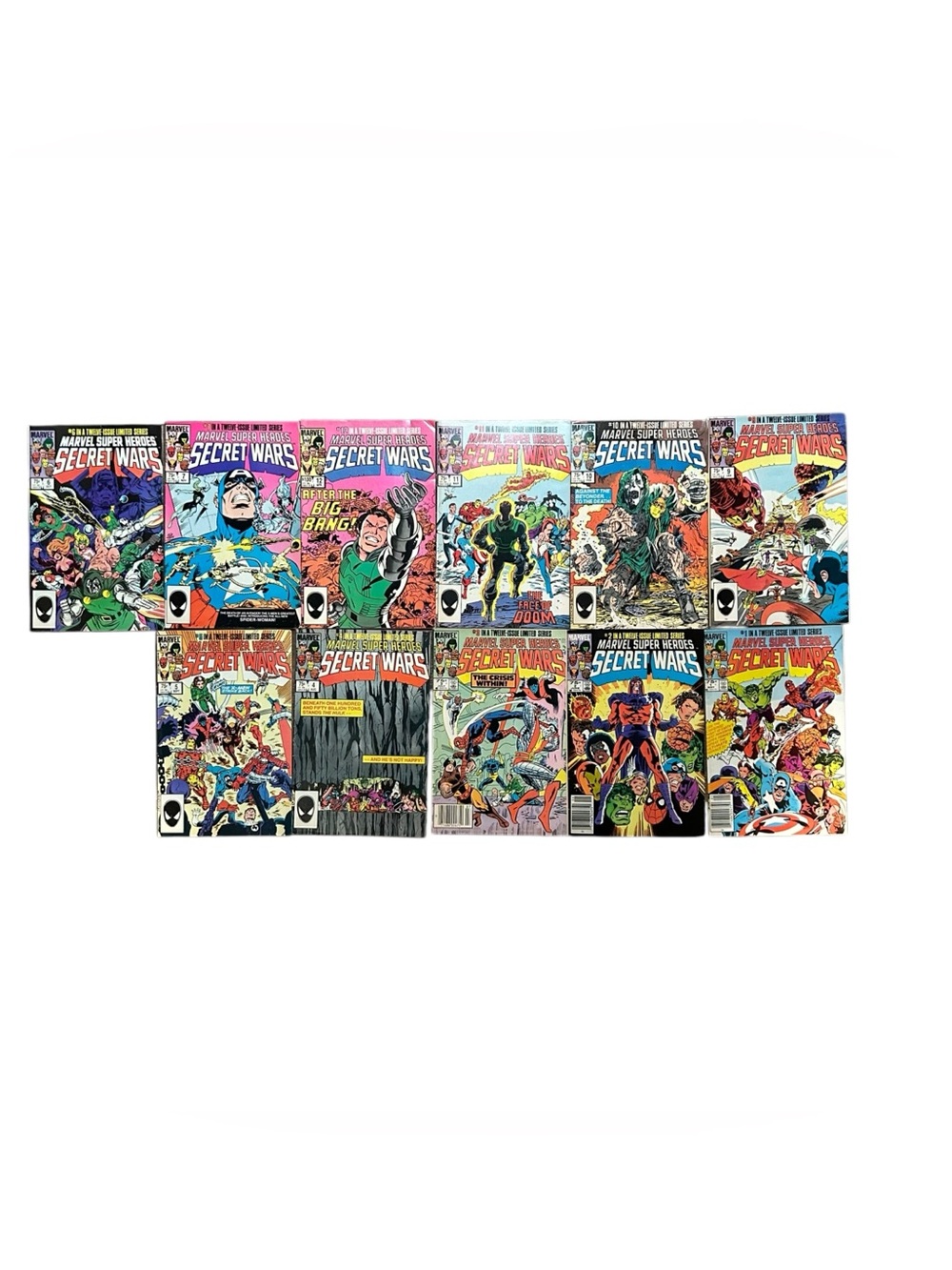 Marvel Super Heroes Secret Wars 1-12 1984 (Missing#8) Direct 11 Book Lot